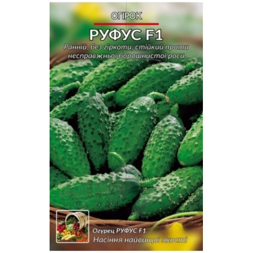 Руфус F1 — насіння, Огірки