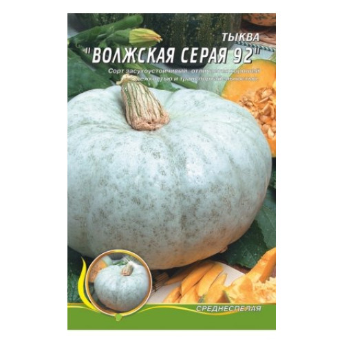 Волзька сіра 92 — насіння, Гарбузи