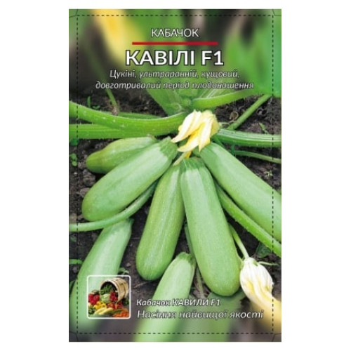 Кавілі F1 — насіння, Кабачки