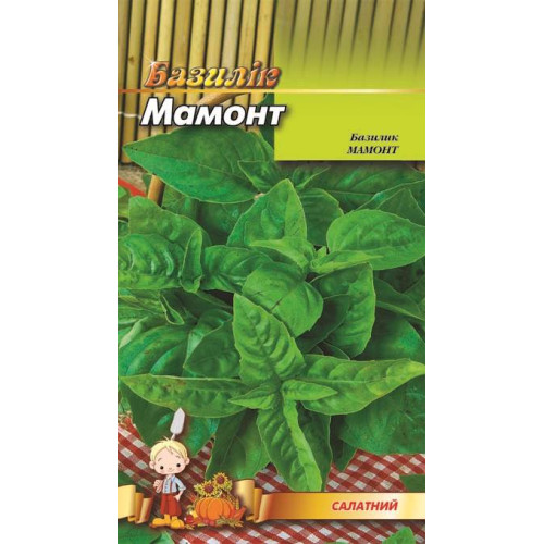 Базилік Мамонт — насіння, Зелені культури