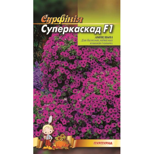Сурфінія пурпурна, ампельна — насіння, Квіти