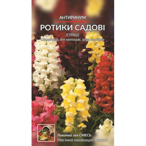 Ротики садові — насіння, Квіти