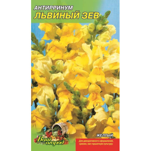Ротики садові жовті — насіння, Квіти