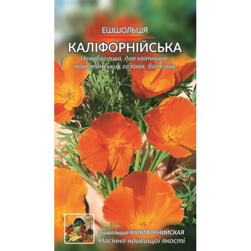 Ешольція. Каліфорнійська — насіння, Квіти